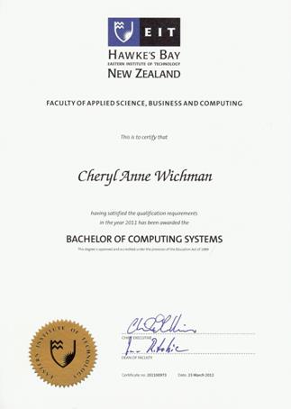 Bachelor of Computing Systems